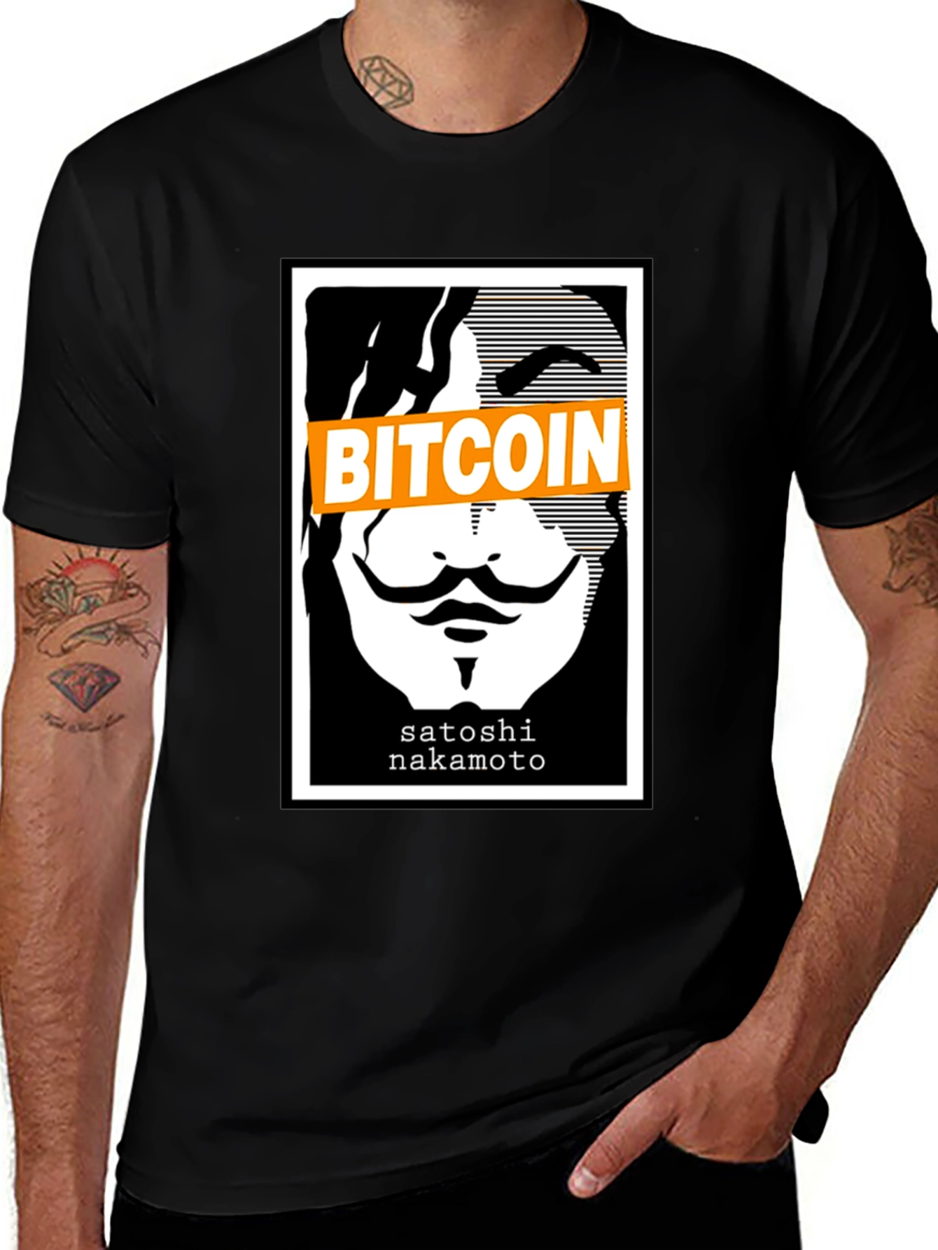 Bitcoin Satoshi Nakamoto Graphic T-Shirt