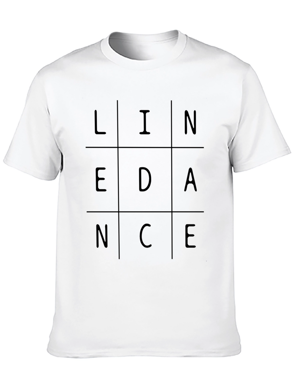 LINEDANCE Graphic T-Shirt - Trendy Grid Design