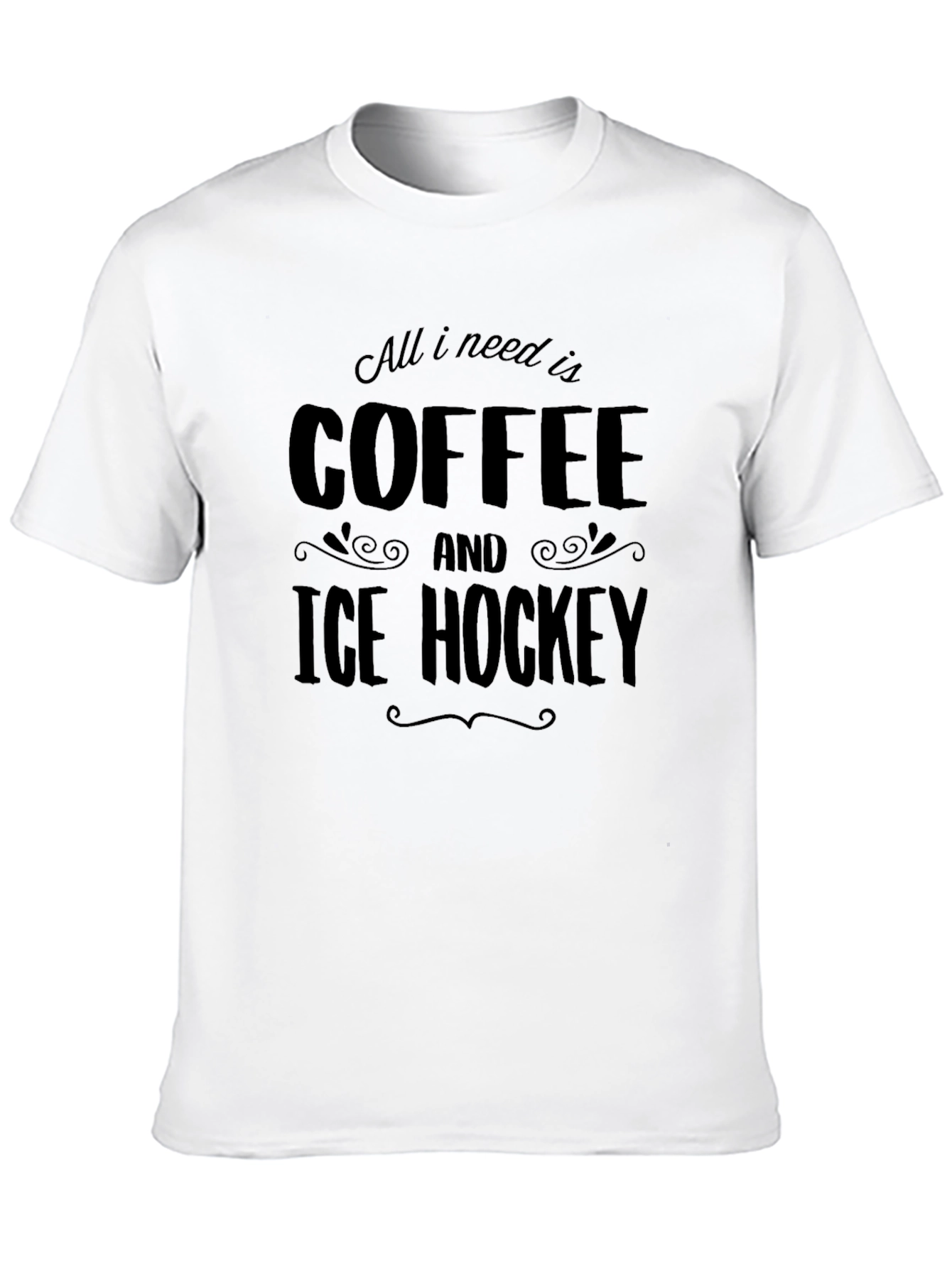 Coffee and Ice Hockey T-Shirt