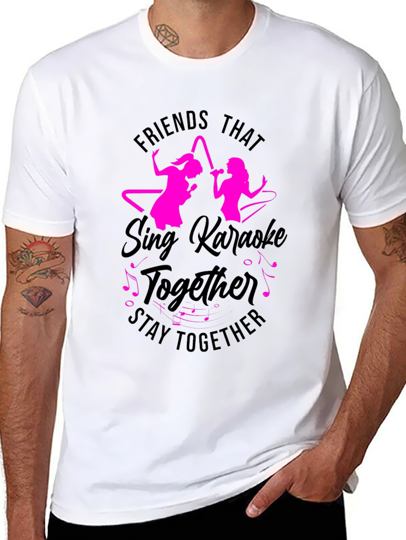 Friends Karaoke T-Shirt - Sing Together Stay Together Tee