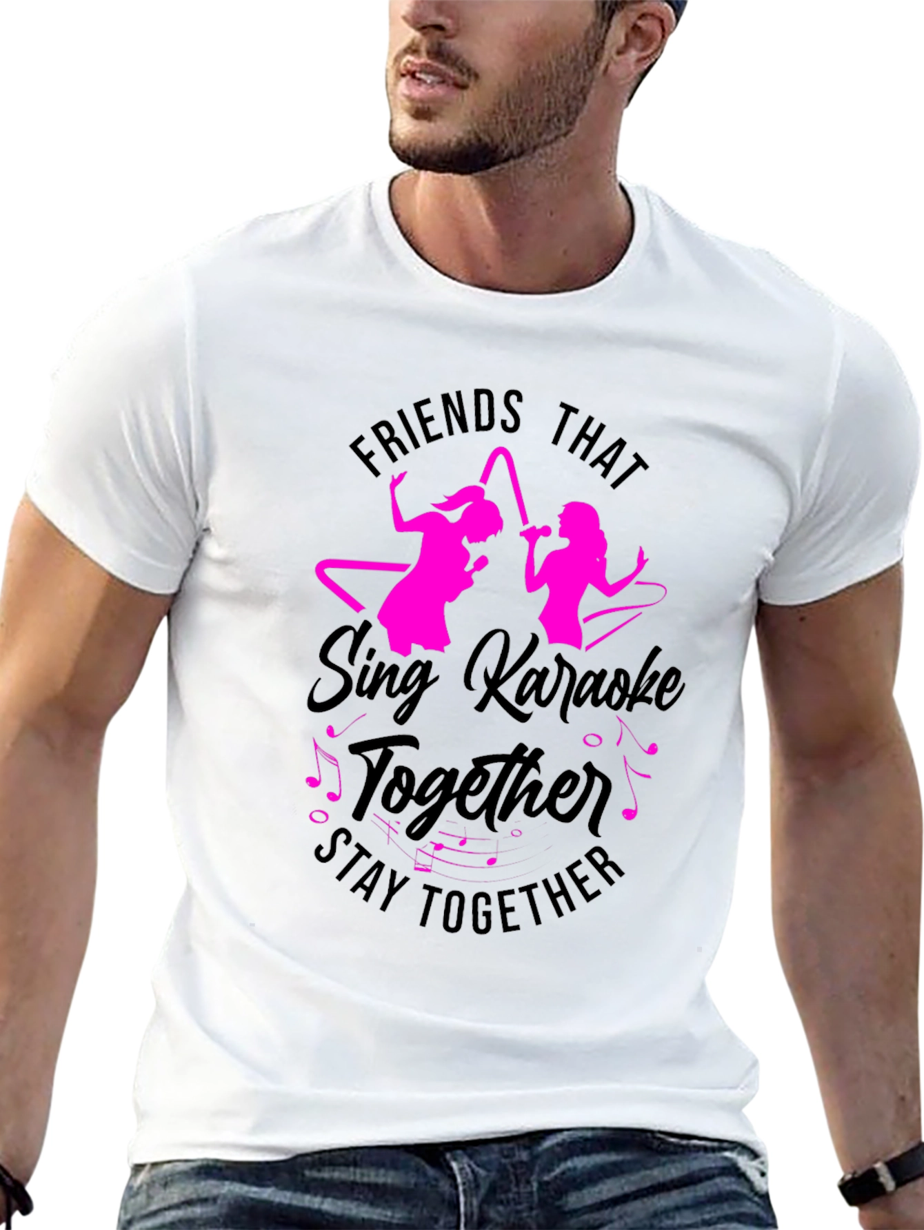 Friends Karaoke T-Shirt - Sing Together Stay Together Tee