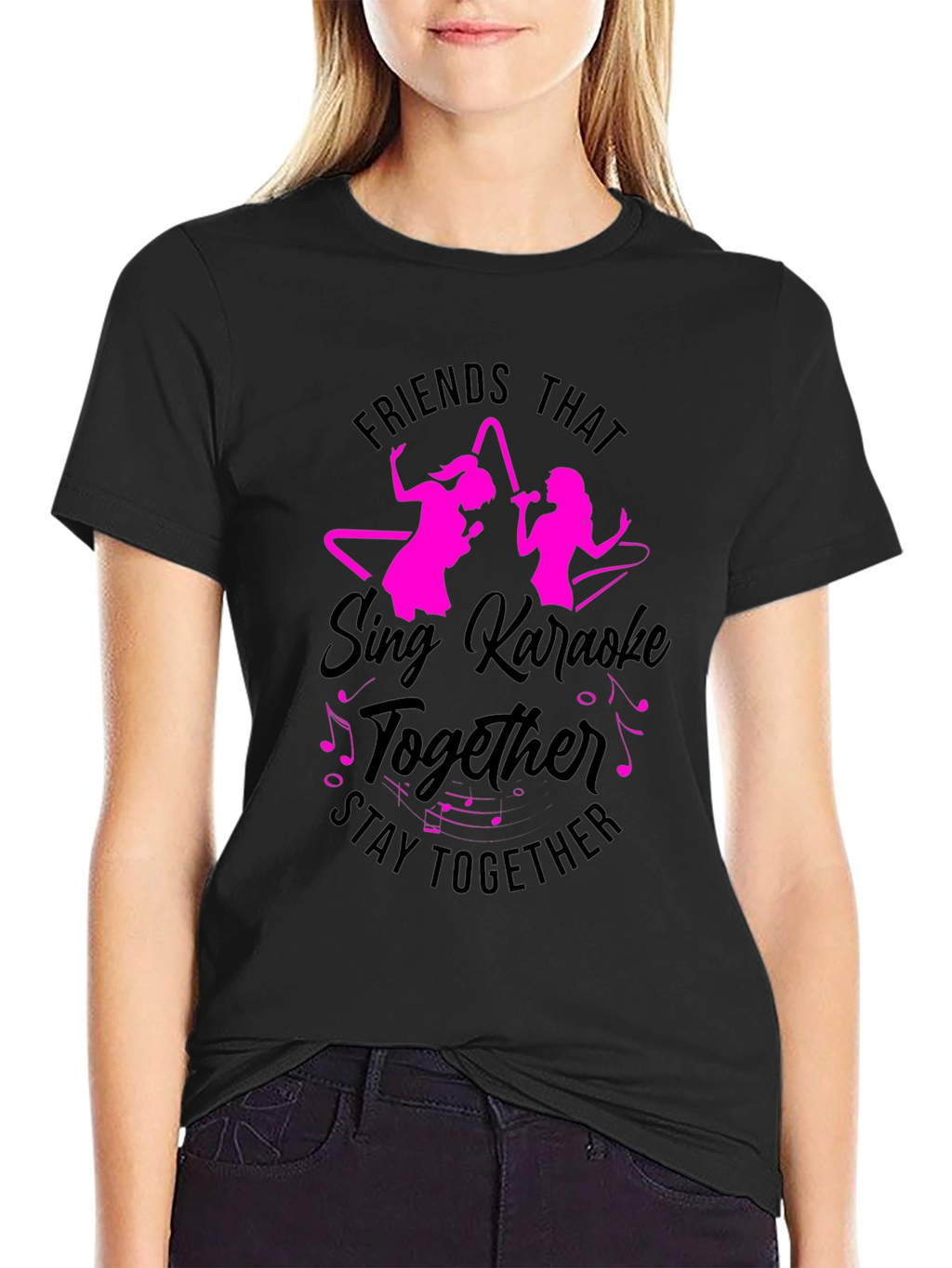Friends Karaoke T-Shirt - Sing Together Stay Together Tee