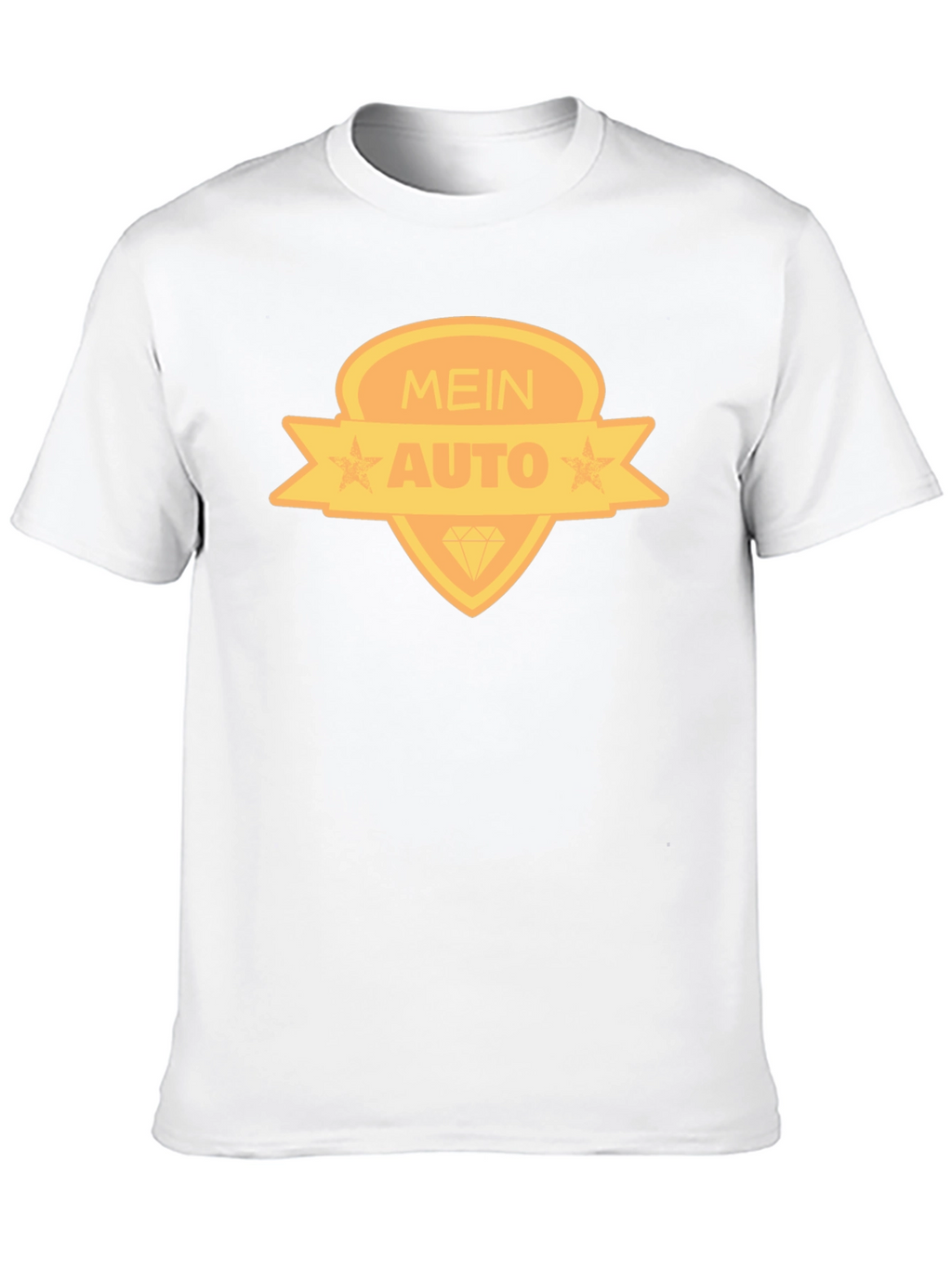 Mein Auto Graphic Tee - Black Cotton Blend T-Shirt