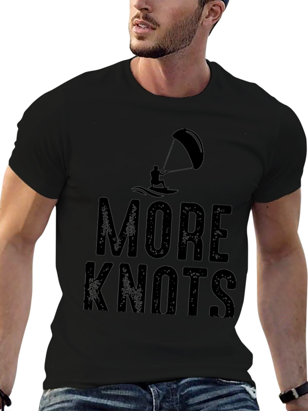 More Knots Kitesurfing T-Shirt - Black