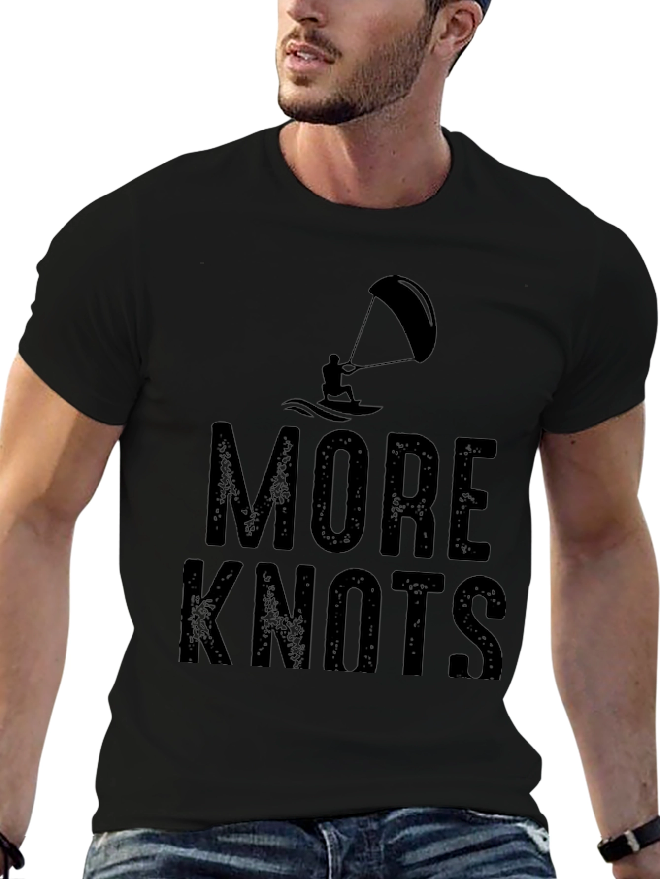 More Knots Kitesurfing T-Shirt - Black