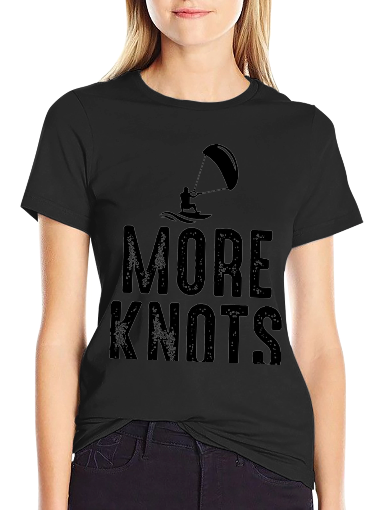 More Knots Kitesurfing T-Shirt - Black