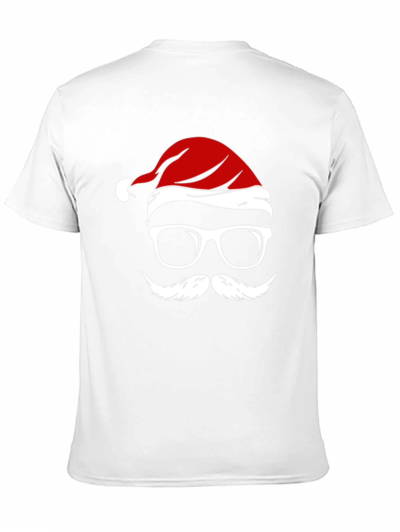 Festive Santa Graphic Tee - Holiday Cheer