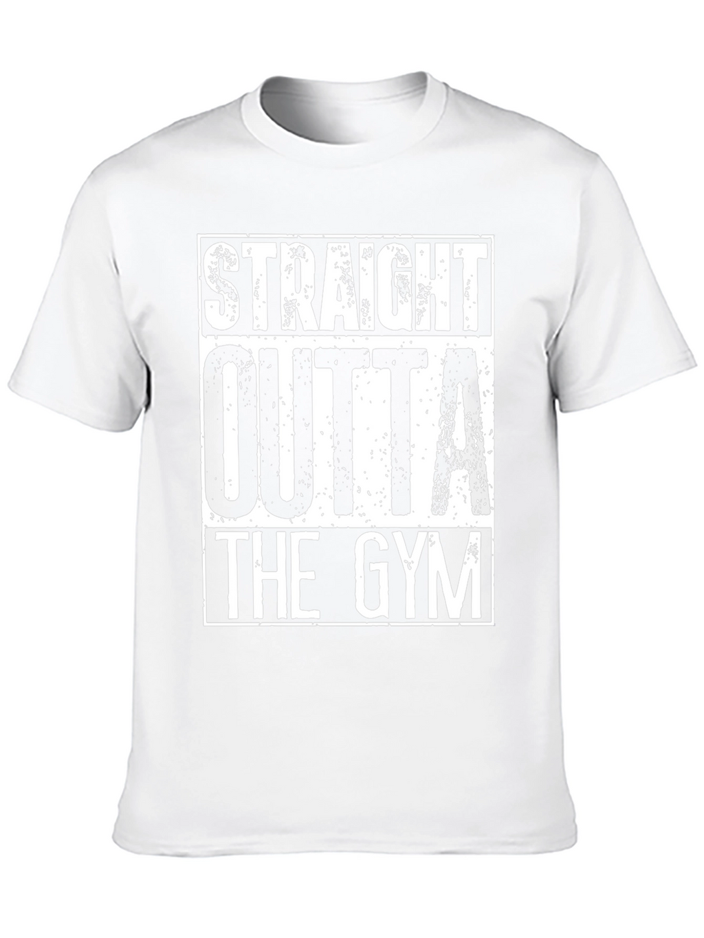 Straight Outta The Gym Black Graphic T-Shirt
