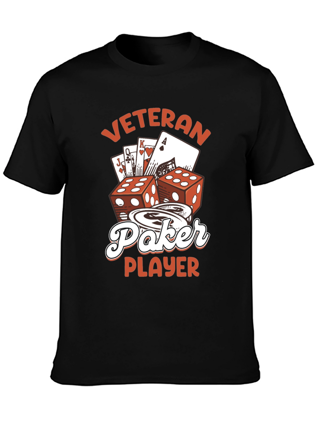 Veteran Poker Player Graphic Tee