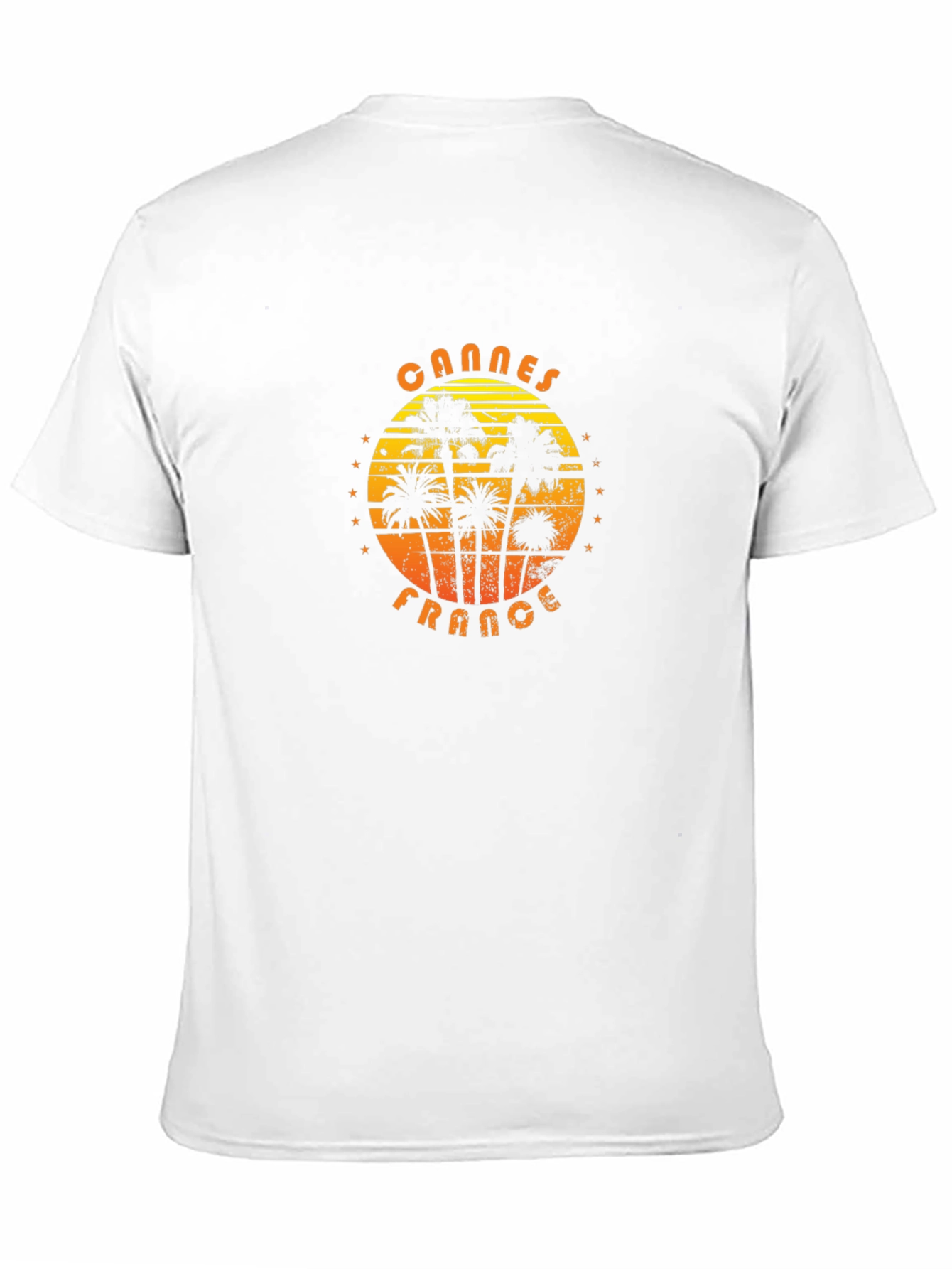 Cannes France Graphic T-Shirt - Palm Tree Design