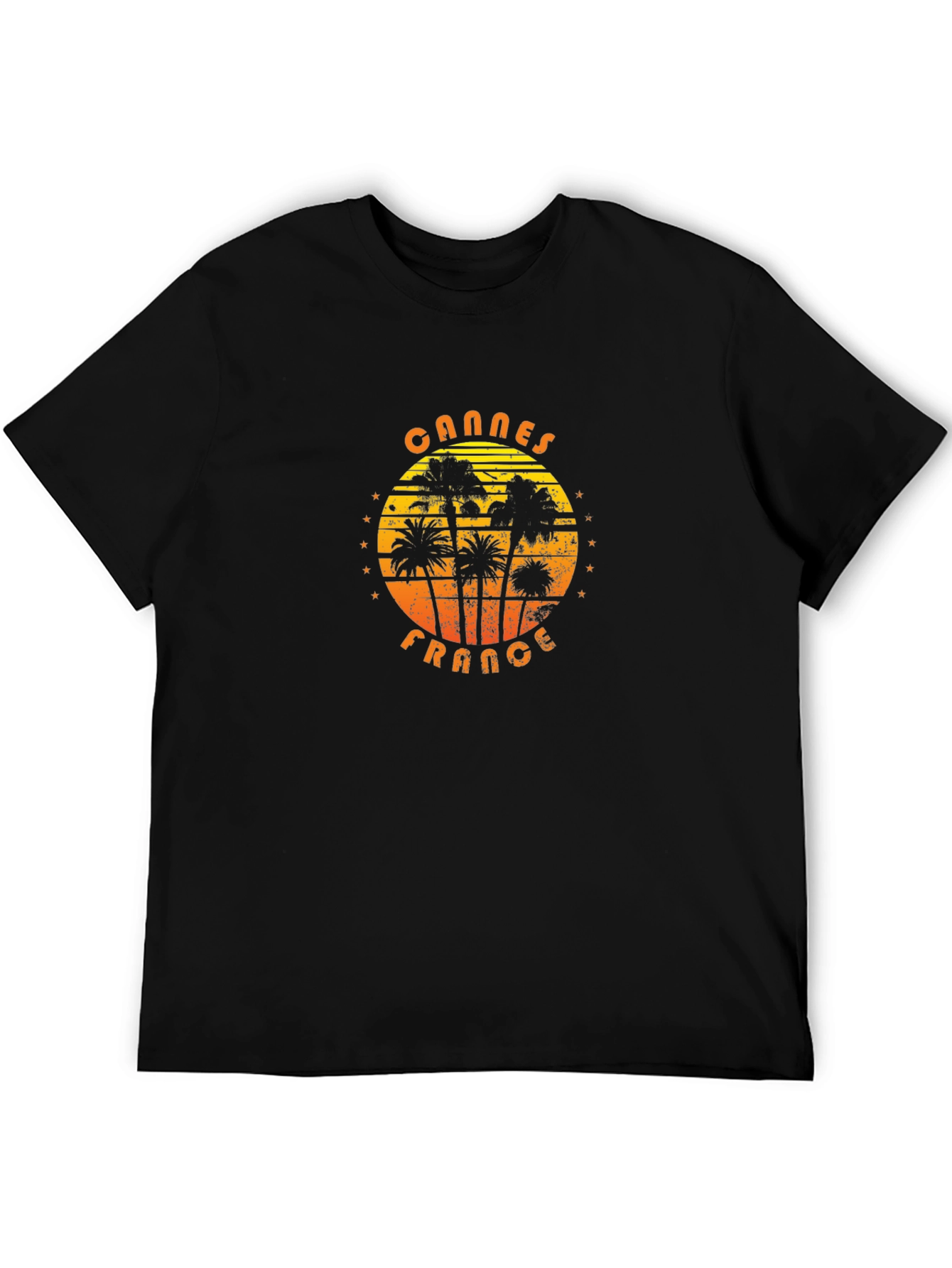 Cannes France Graphic T-Shirt - Palm Tree Design