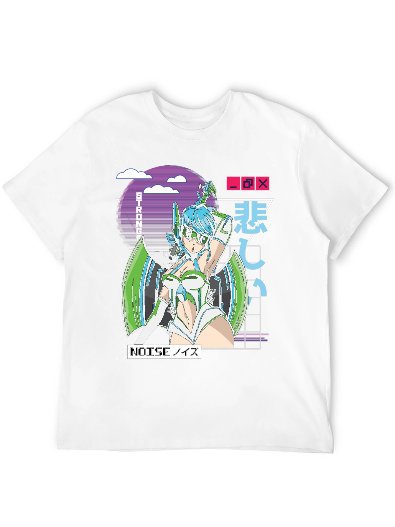 Anime Cyberpunk Graphic T-Shirt
