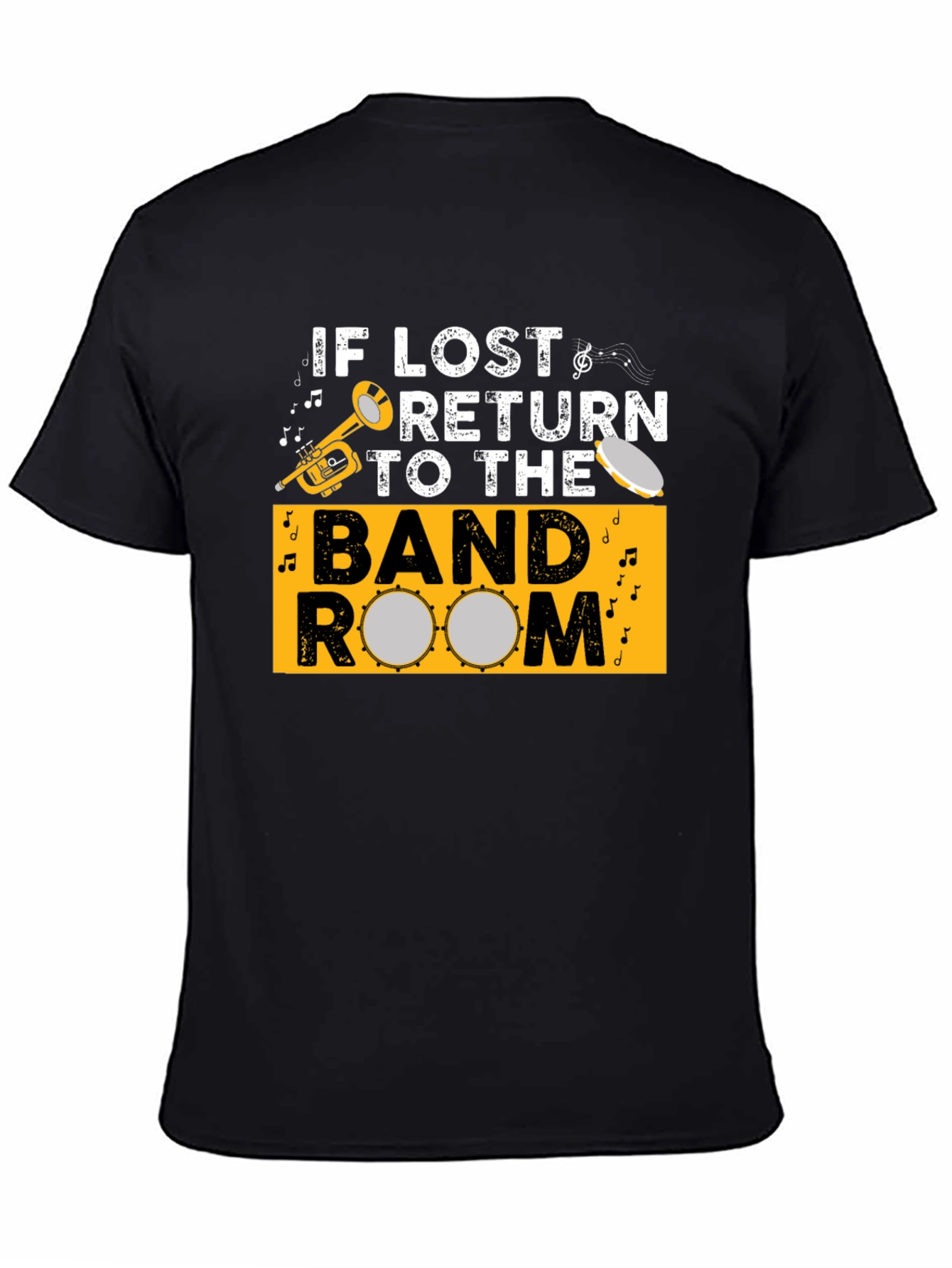 If Lost Return to Band Room Black T-Shirt