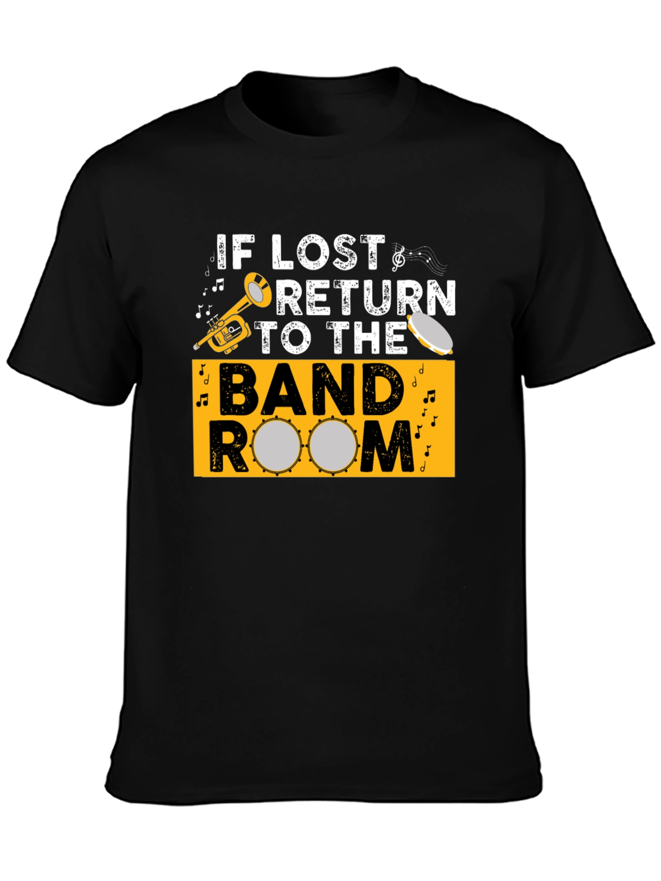 If Lost Return to Band Room Black T-Shirt