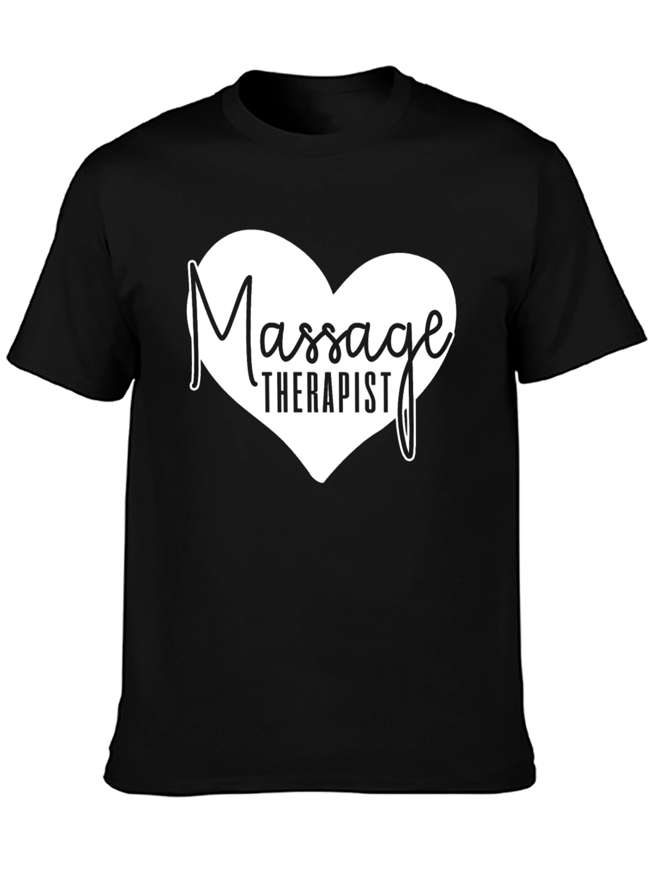 Massage Therapist Heart Graphic T-Shirt
