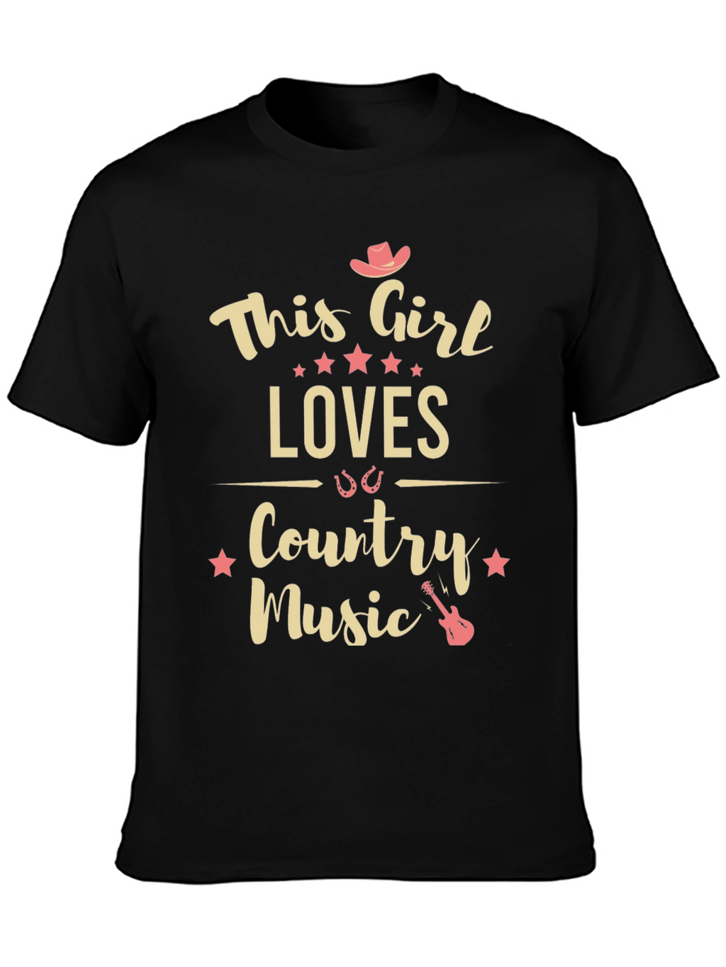 This Girl Loves Country Music Graphic Tee