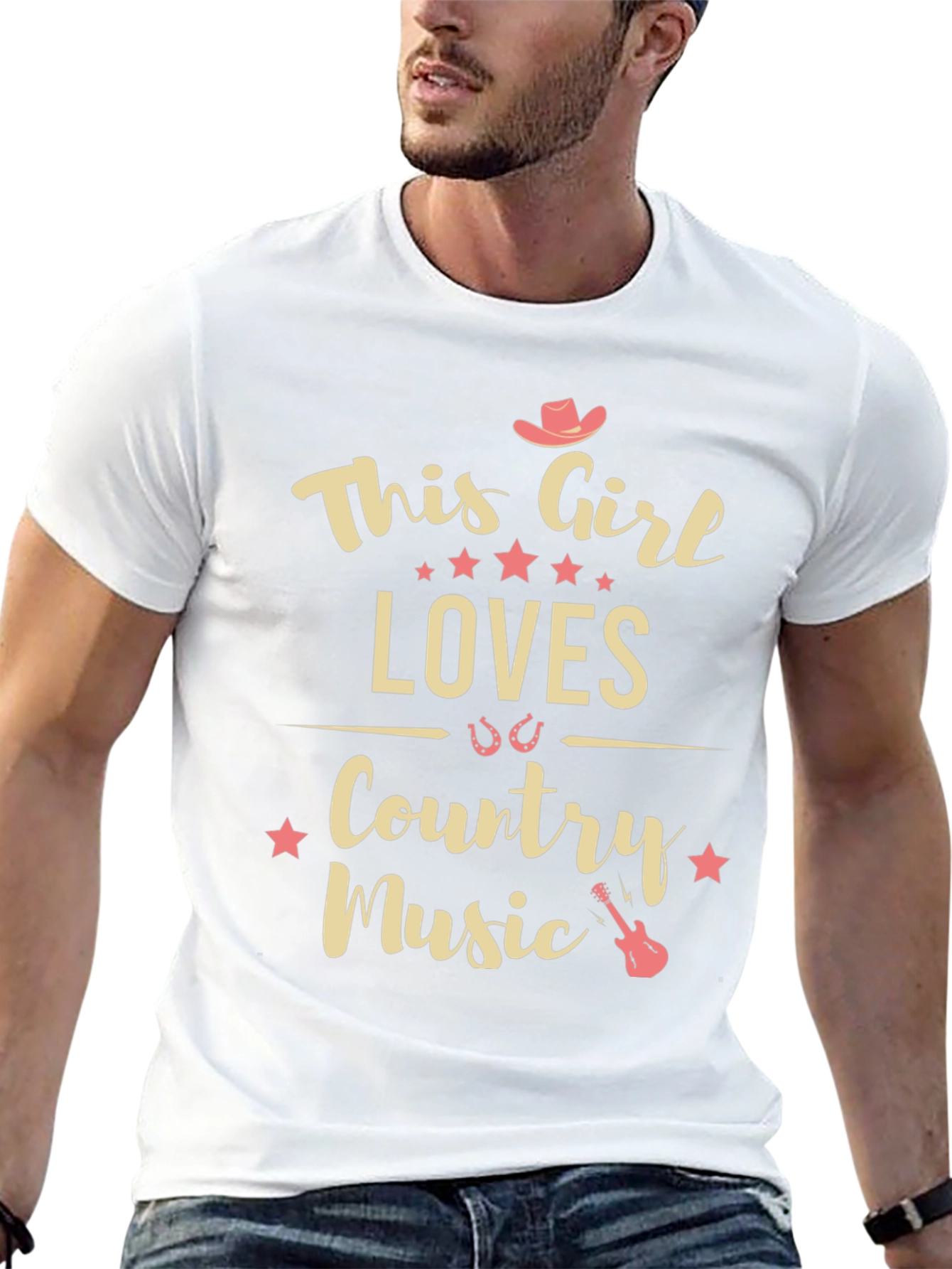 This Girl Loves Country Music Graphic Tee