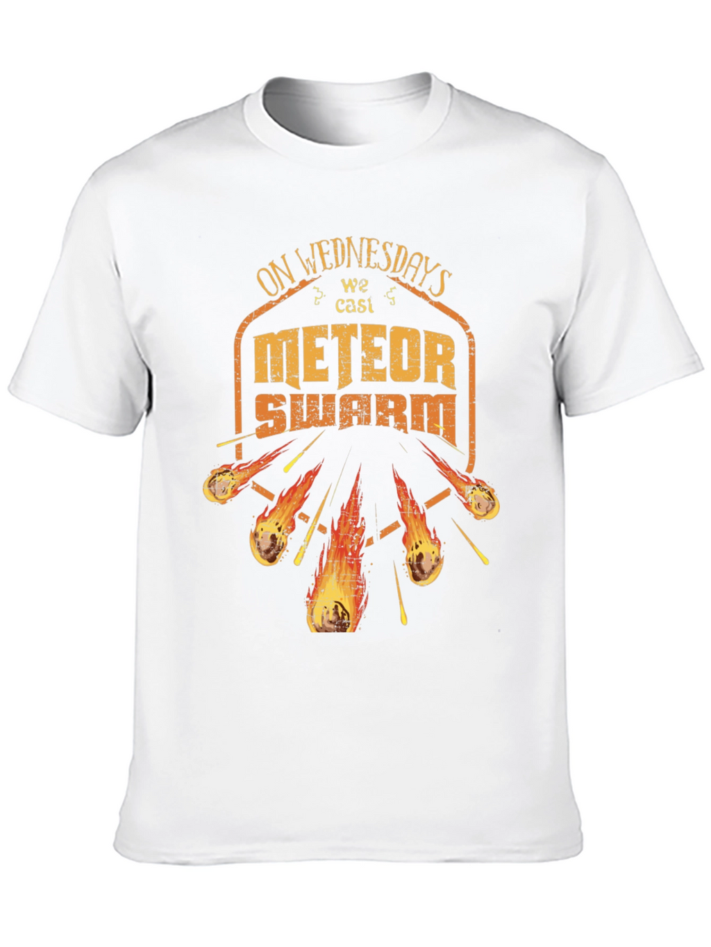 On Wednesdays We Cast Meteor Swarm Graphic T-Shirt