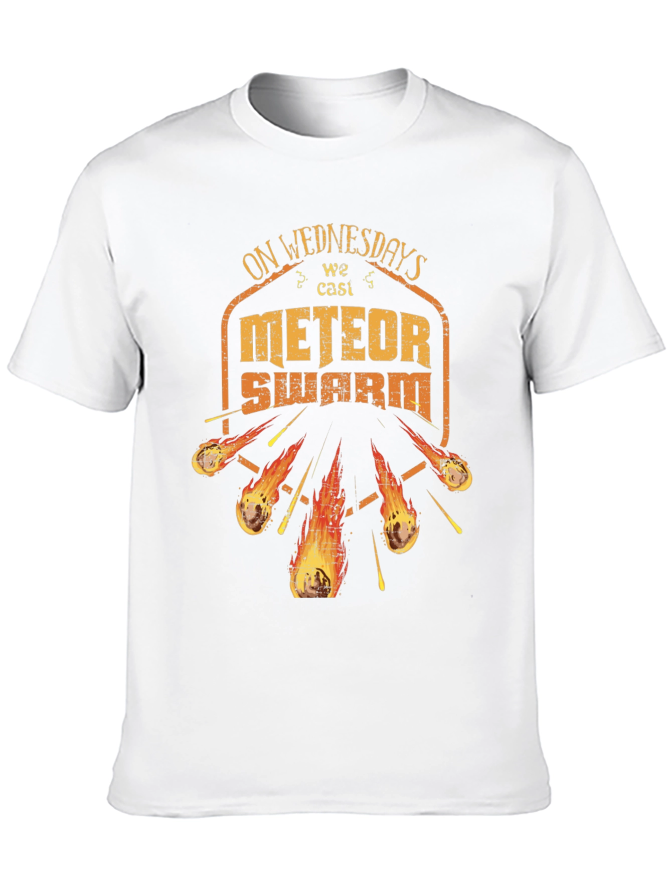 On Wednesdays We Cast Meteor Swarm Graphic T-Shirt