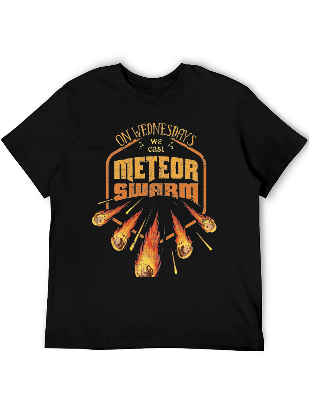 On Wednesdays We Cast Meteor Swarm Graphic T-Shirt