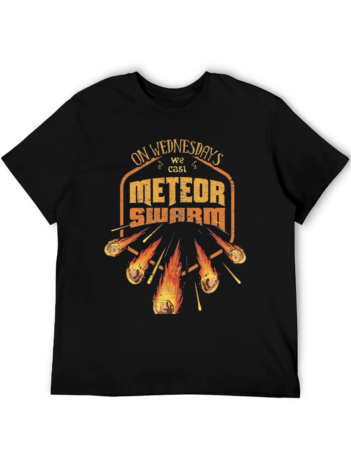 On Wednesdays We Cast Meteor Swarm Graphic T-Shirt
