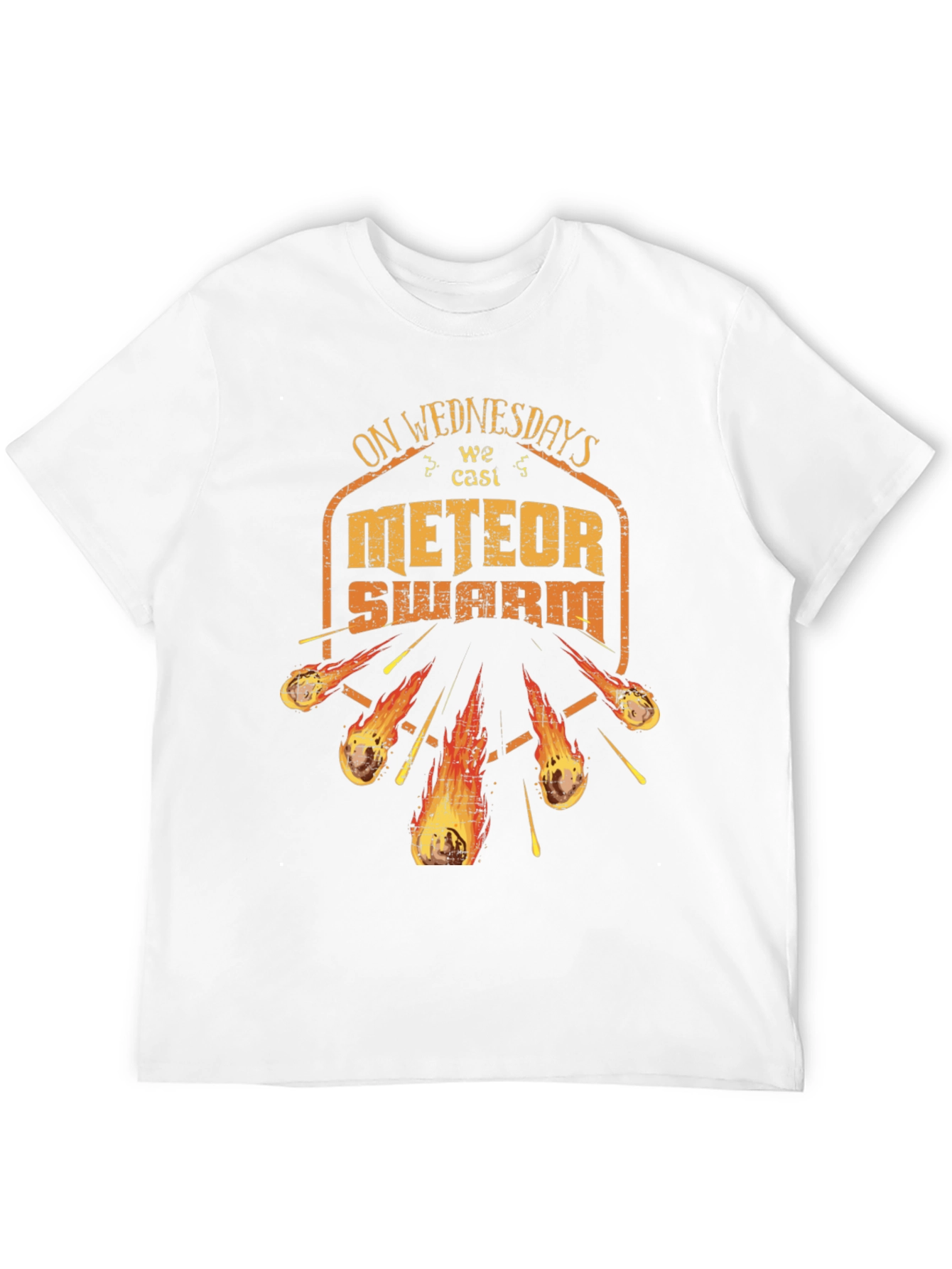 On Wednesdays We Cast Meteor Swarm Graphic T-Shirt