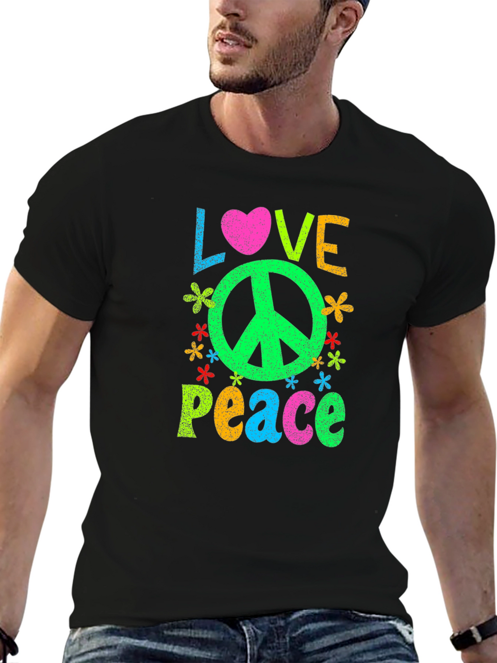 Love and Peace Graphic T-Shirt