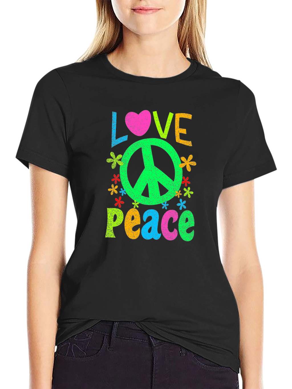 Love and Peace Graphic T-Shirt