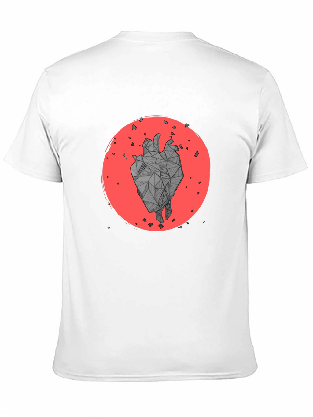 Geometric Heart Graphic T-Shirt