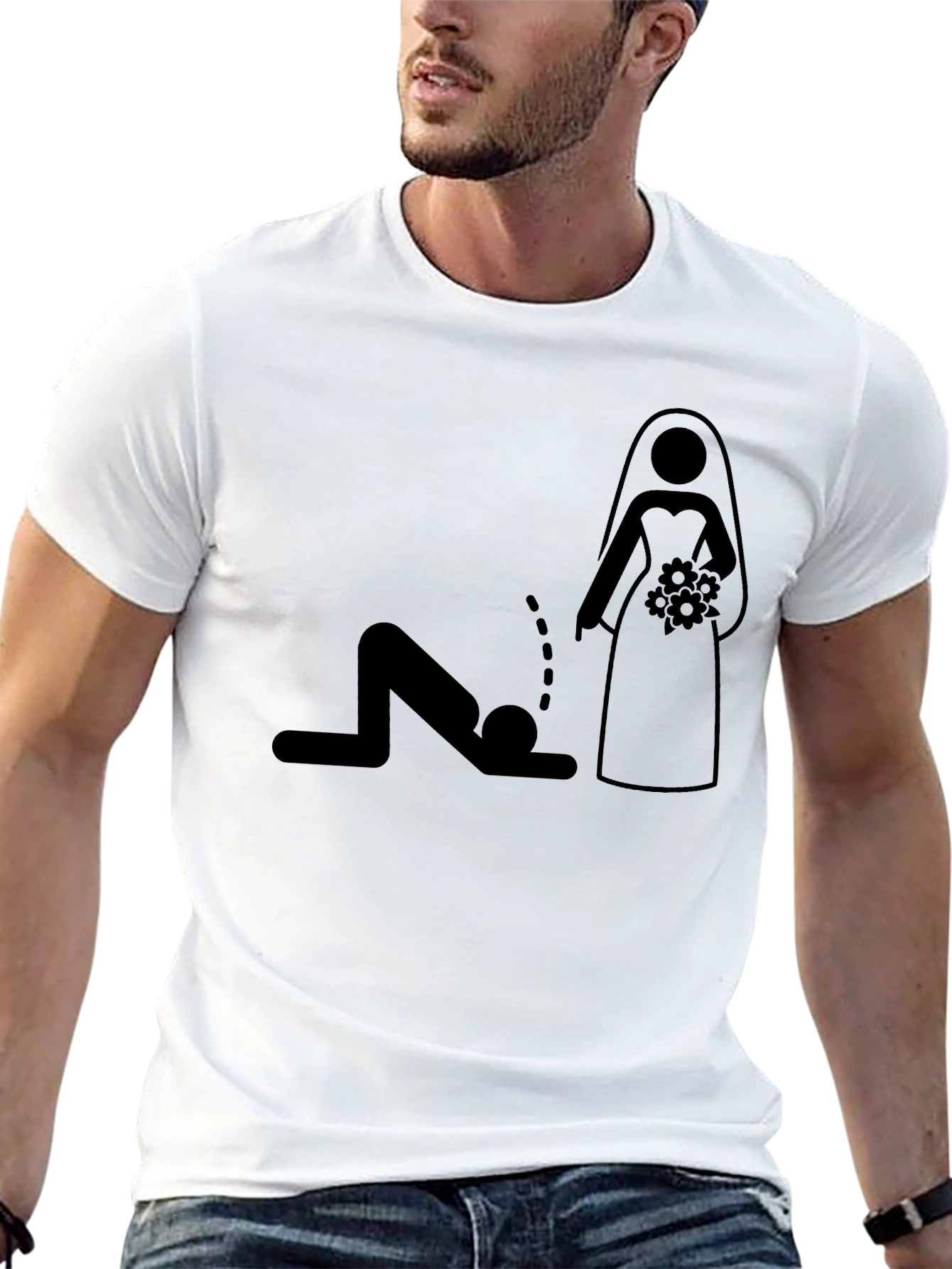 Funny Groom Stick Figure T-Shirt