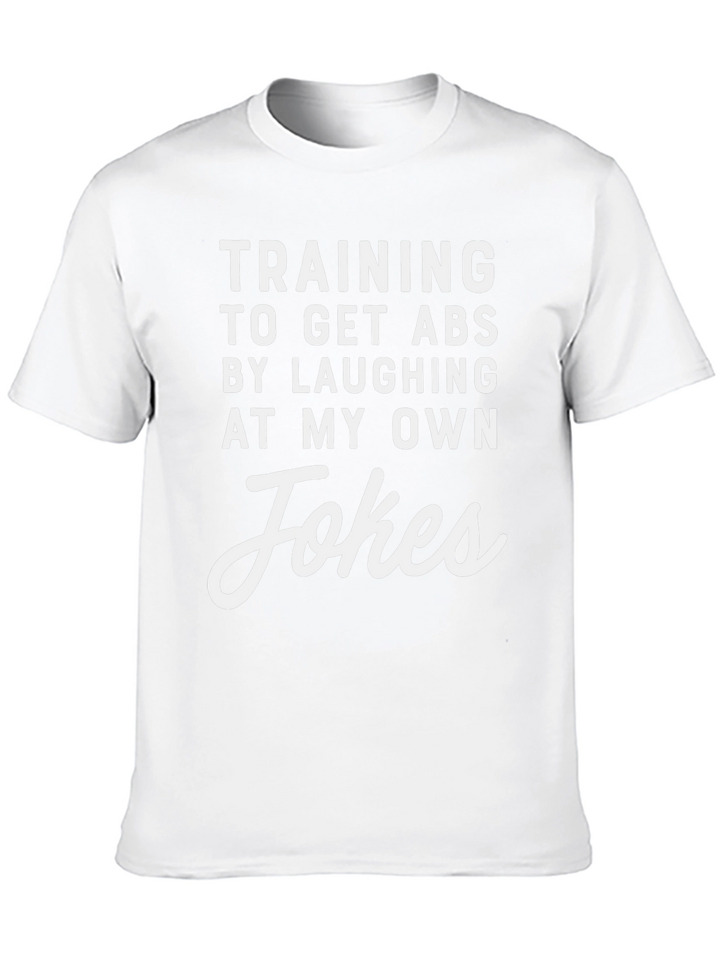 Funny Training for Abs Black T-Shirt