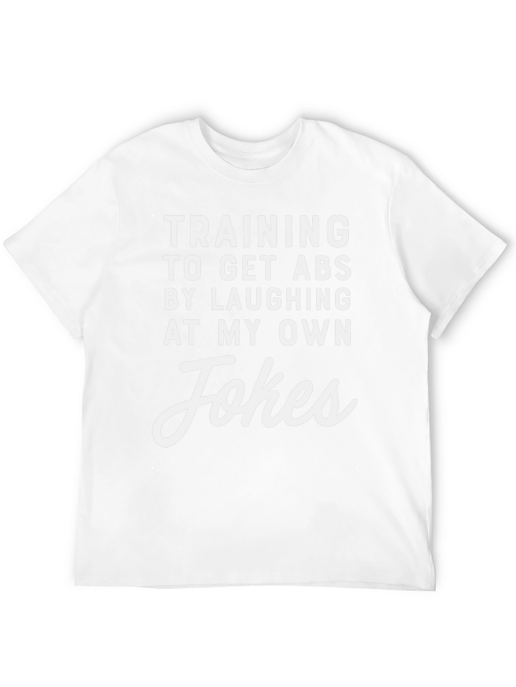 Funny Training for Abs Black T-Shirt