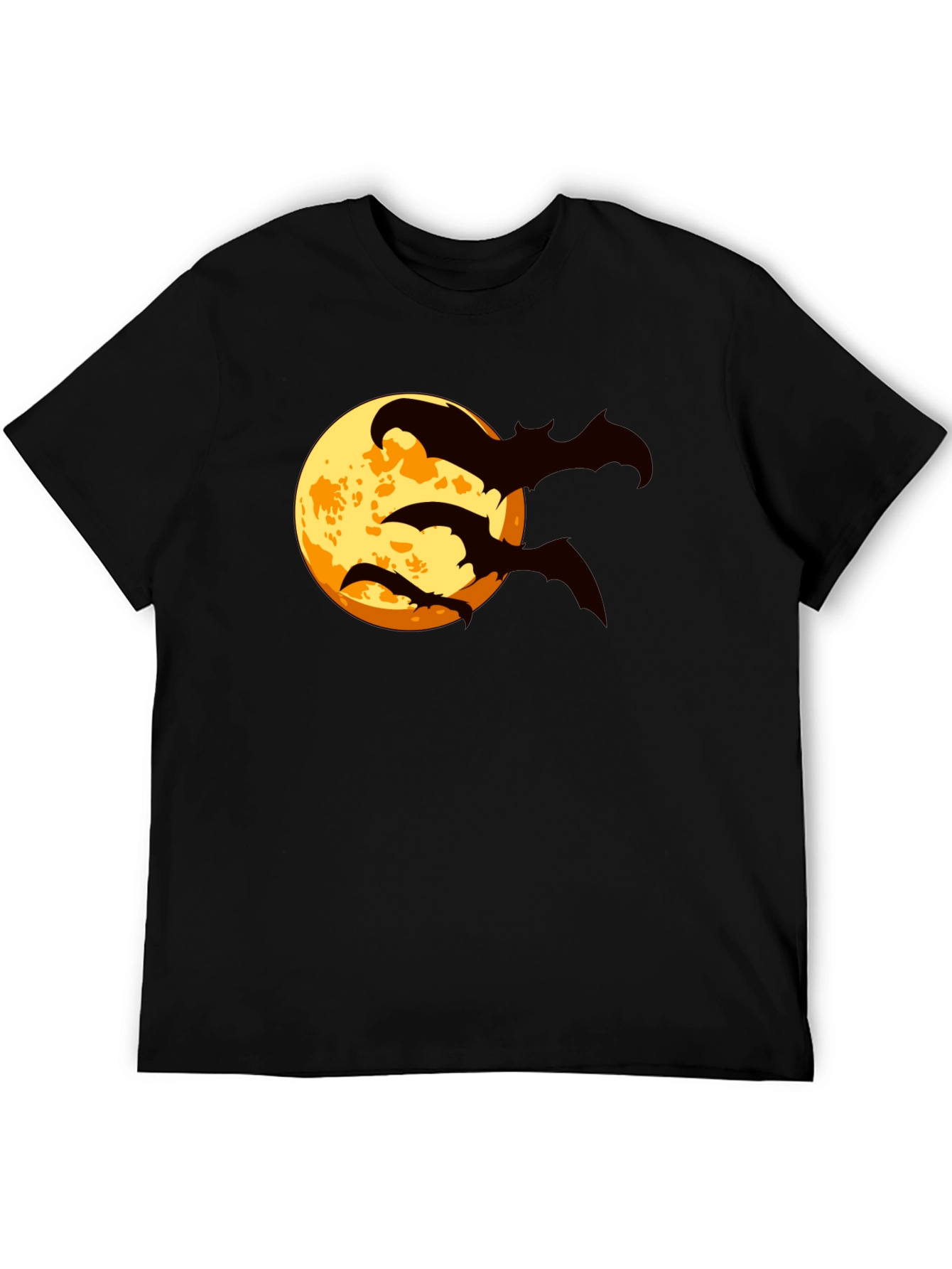 Halloween Bat Moon Graphic T-Shirt