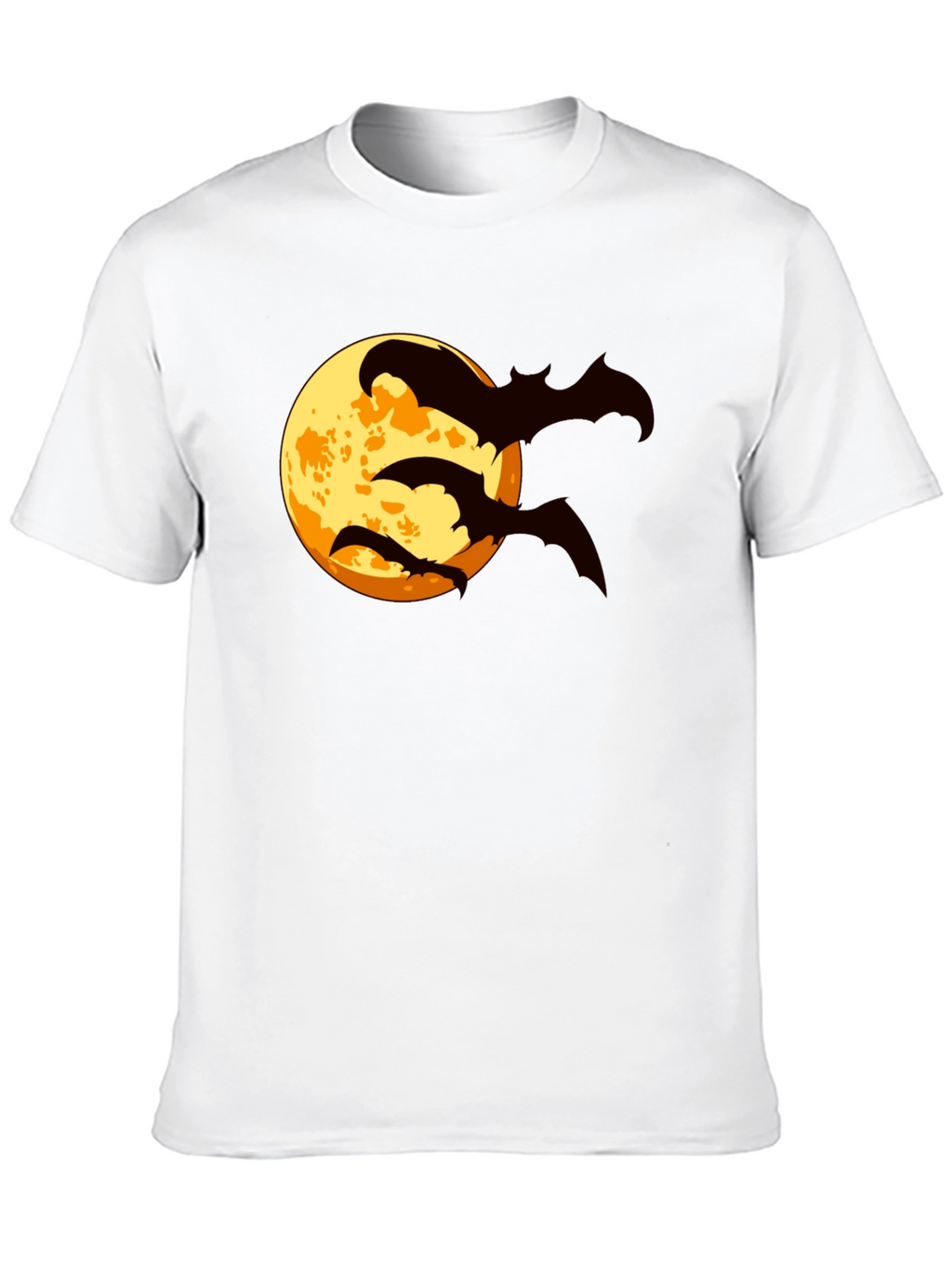 Halloween Bat Moon Graphic T-Shirt