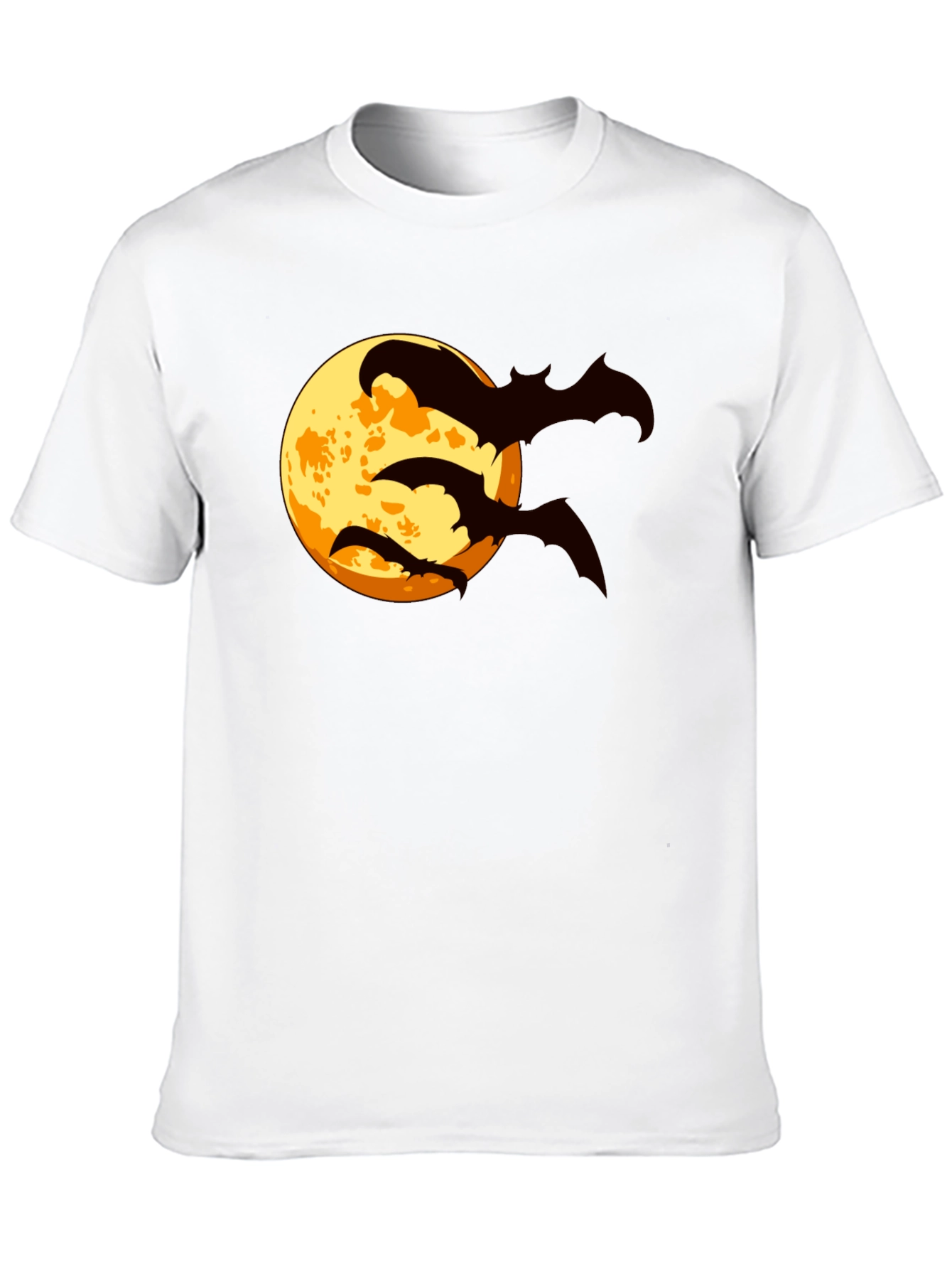 Halloween Bat Moon Graphic T-Shirt