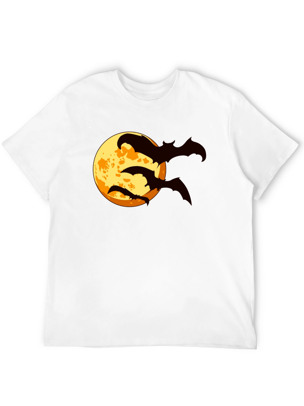Halloween Bat Moon Graphic T-Shirt