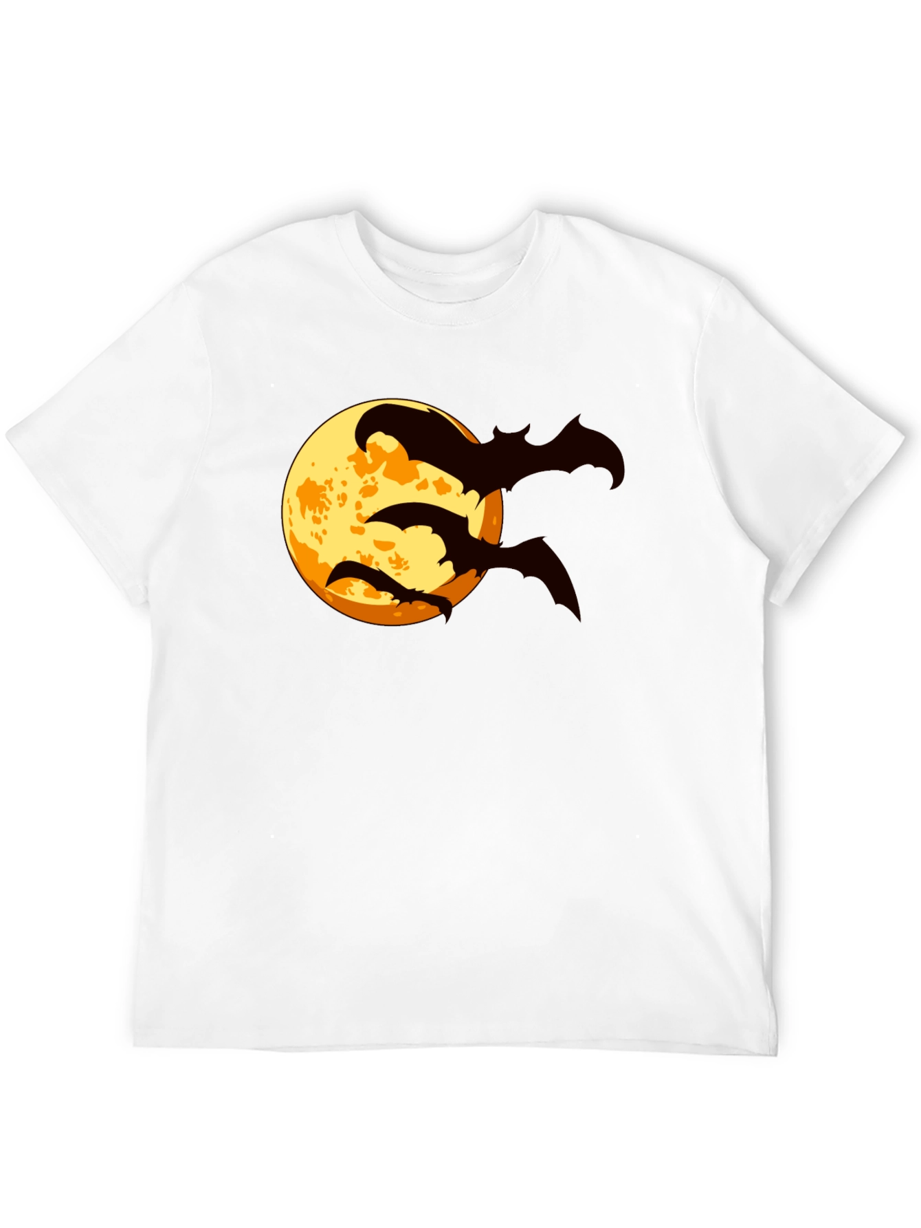 Halloween Bat Moon Graphic T-Shirt
