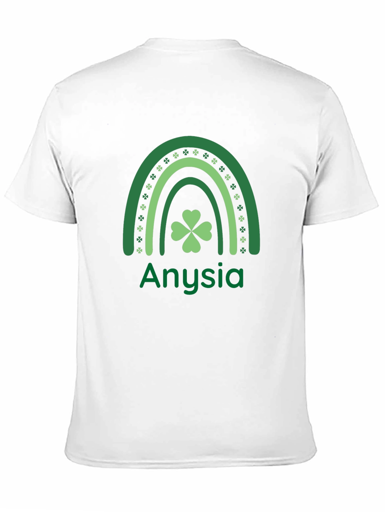 Anysia St. Patricks Day Shamrock Rainbow T-Shirt