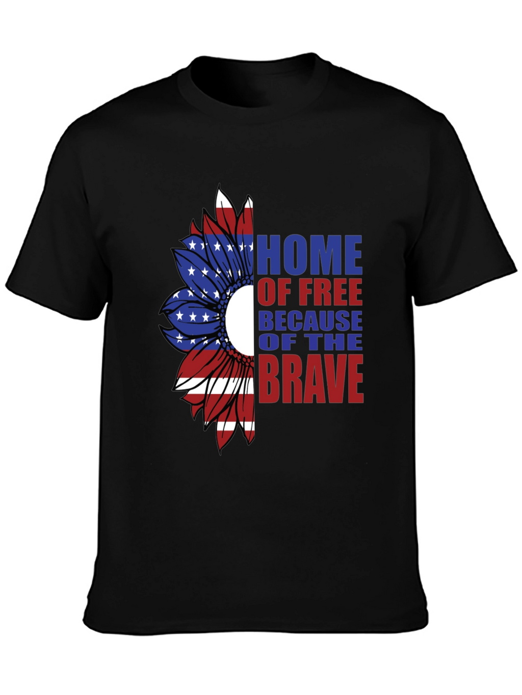 Patriotic Sunflower Graphic T-Shirt