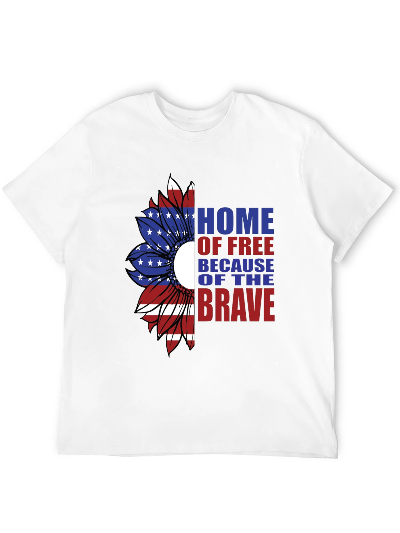 Patriotic Sunflower Graphic T-Shirt