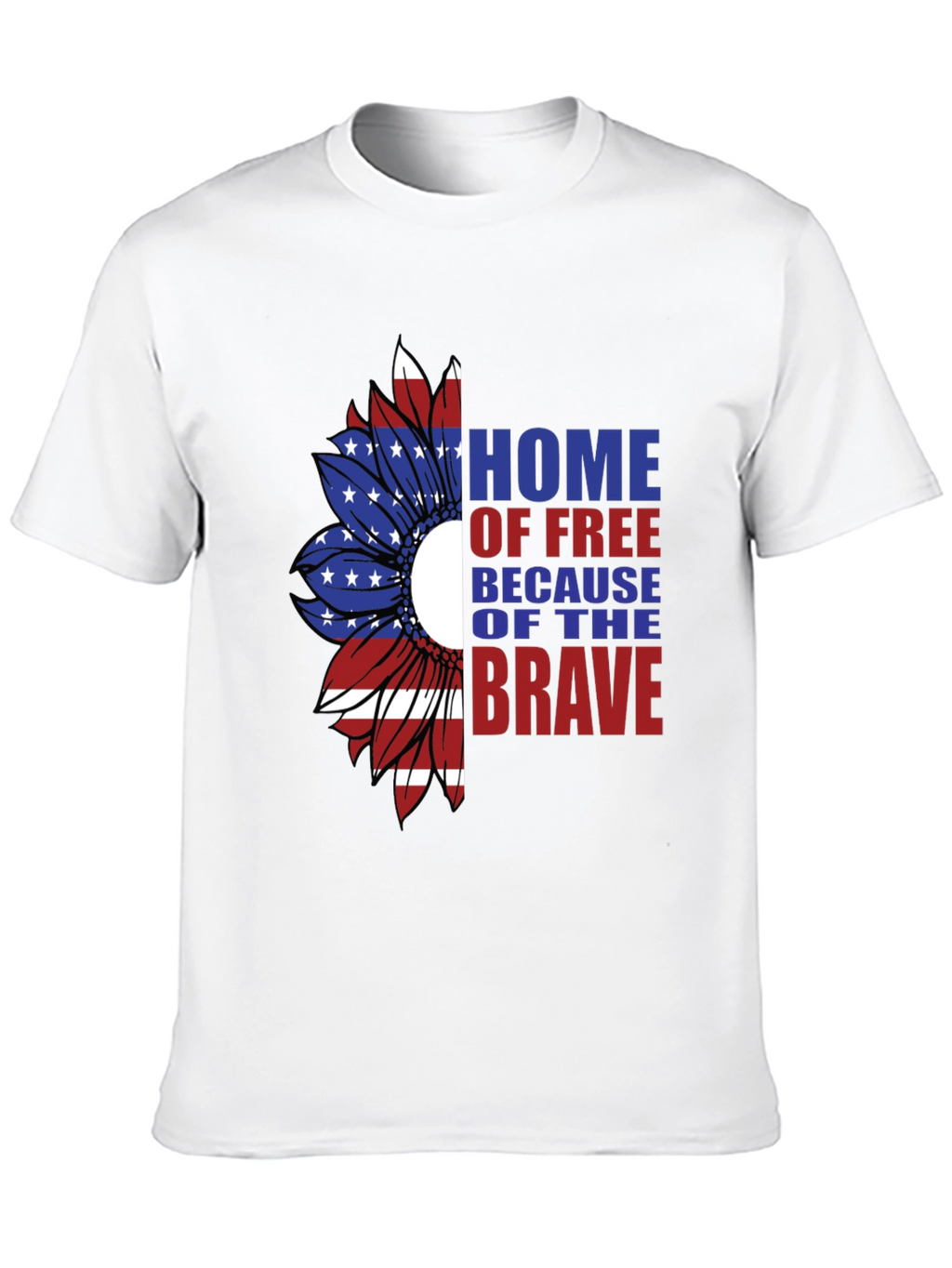 Patriotic Sunflower Graphic T-Shirt