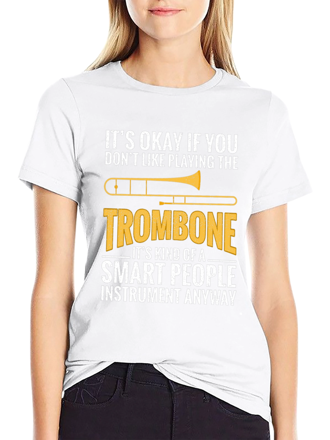 Smart People Trombone Player Funny Musician T-Shirt