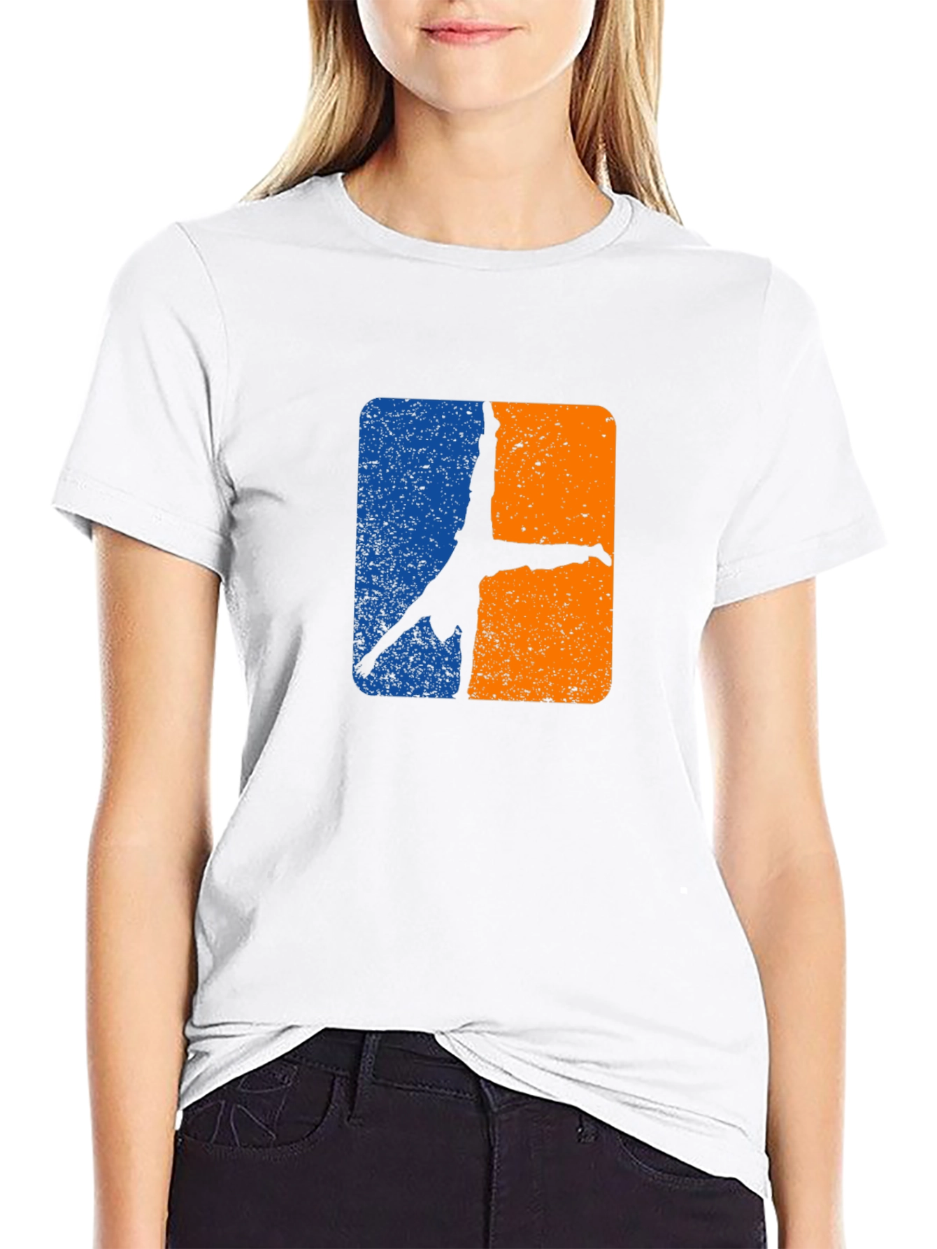 Gymnast Handstand Graphic Tee - Black