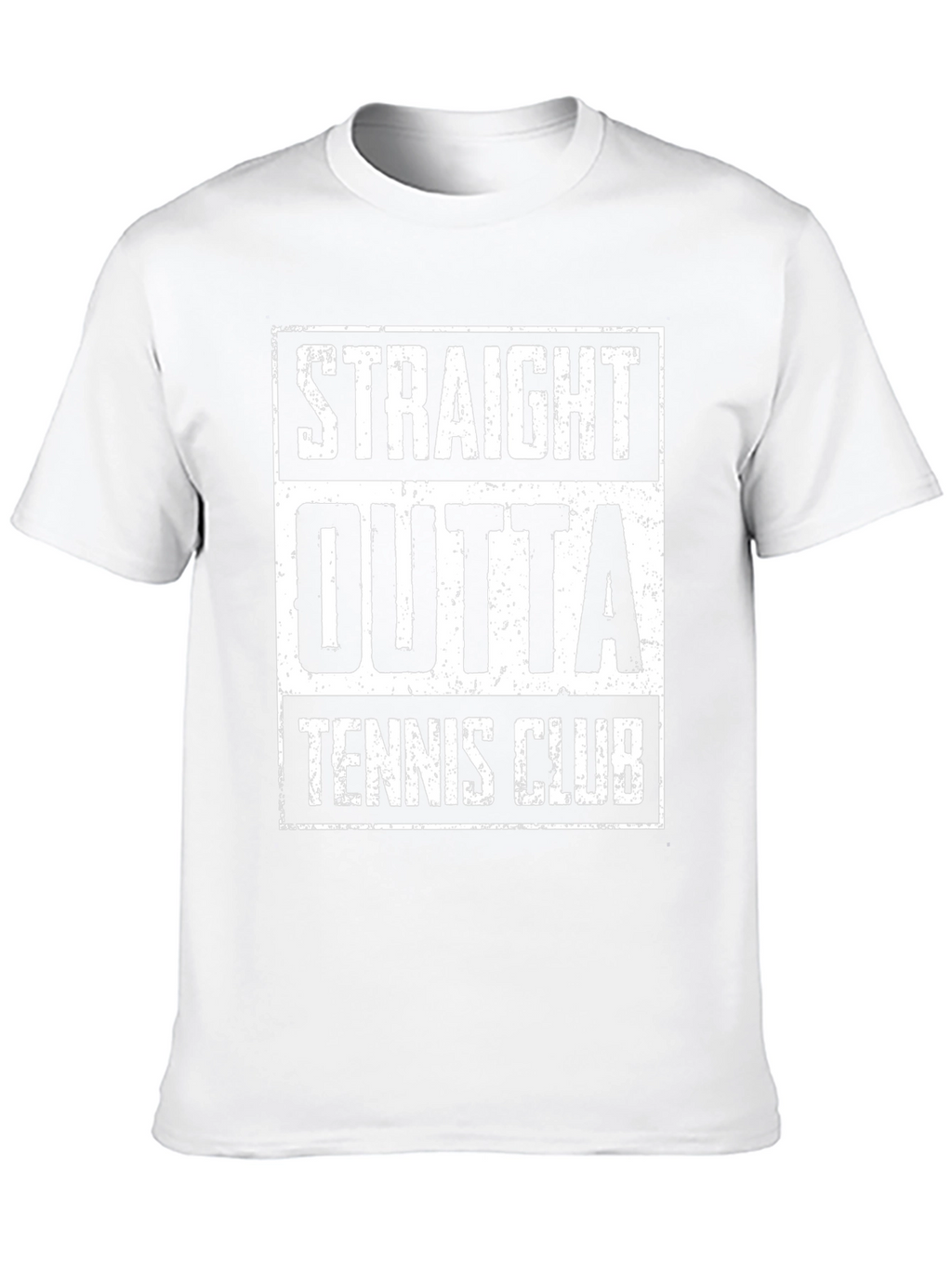 Straight Outta Tennis Club Black Graphic Tee