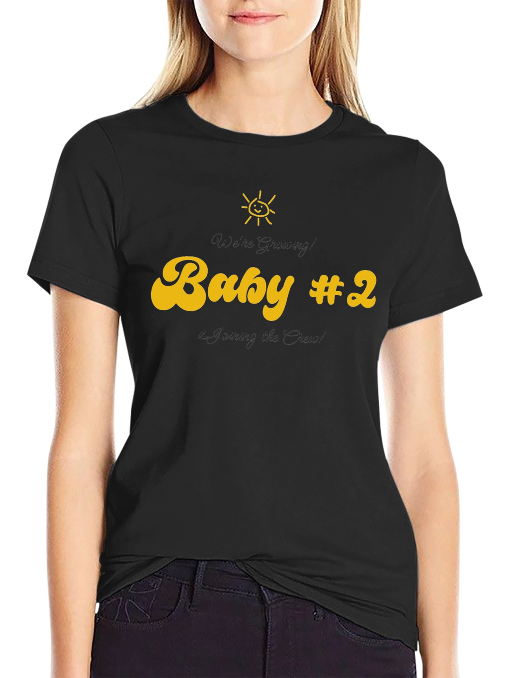 Baby #2 Announcement T-Shirt - Joining the Crew!