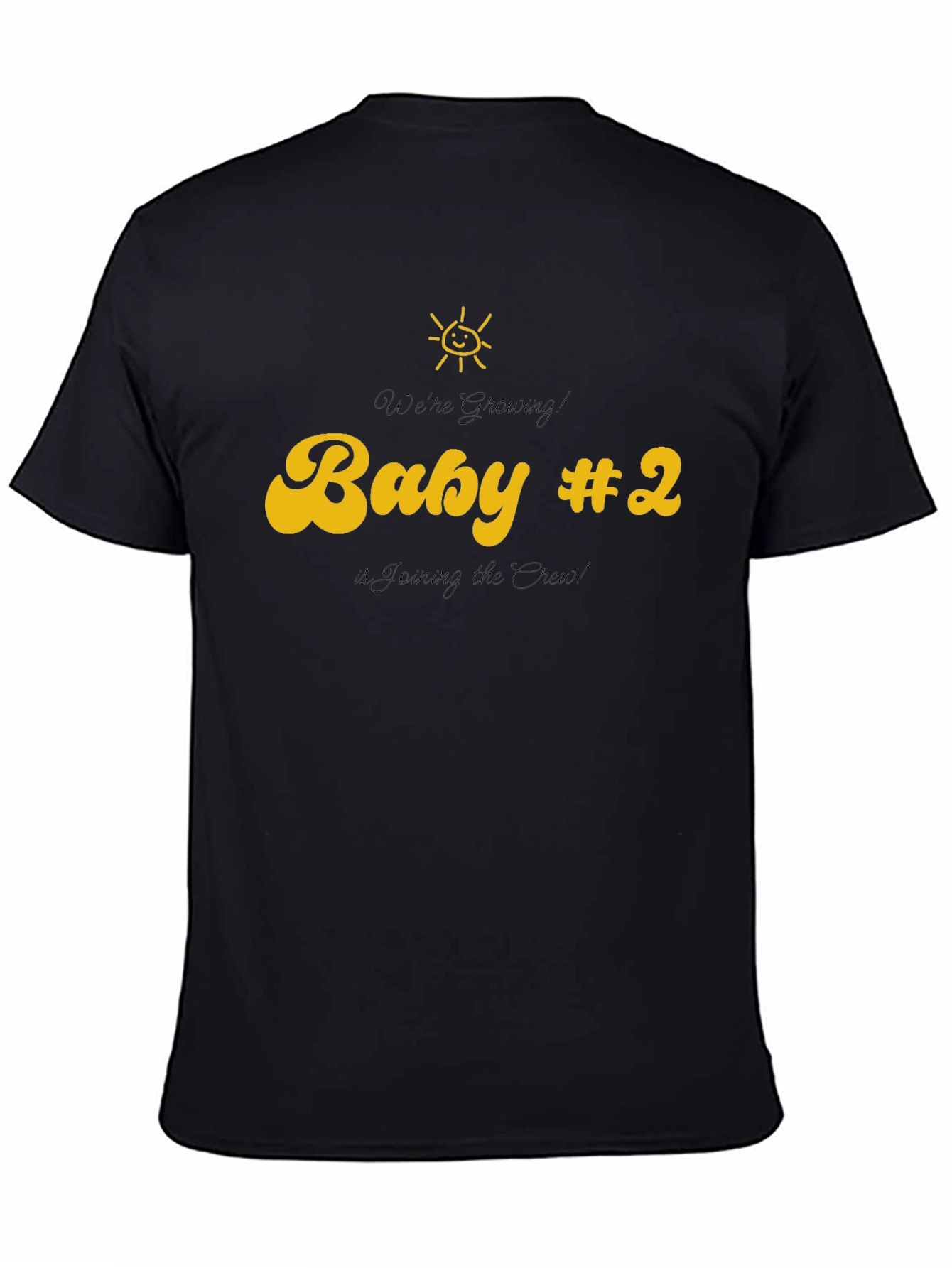 Baby #2 Announcement T-Shirt - Joining the Crew!