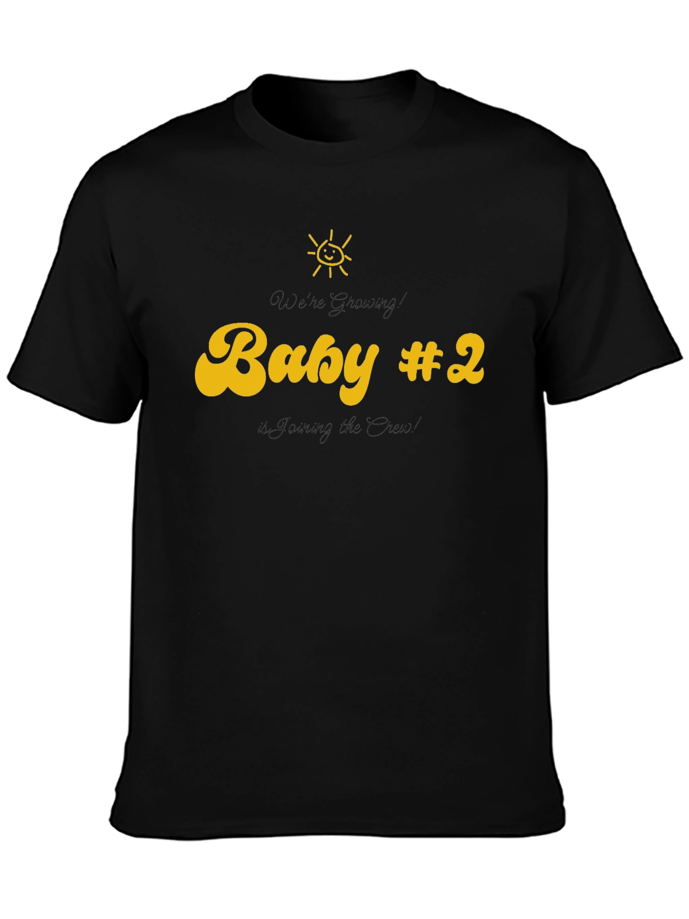 Baby #2 Announcement T-Shirt - Joining the Crew!