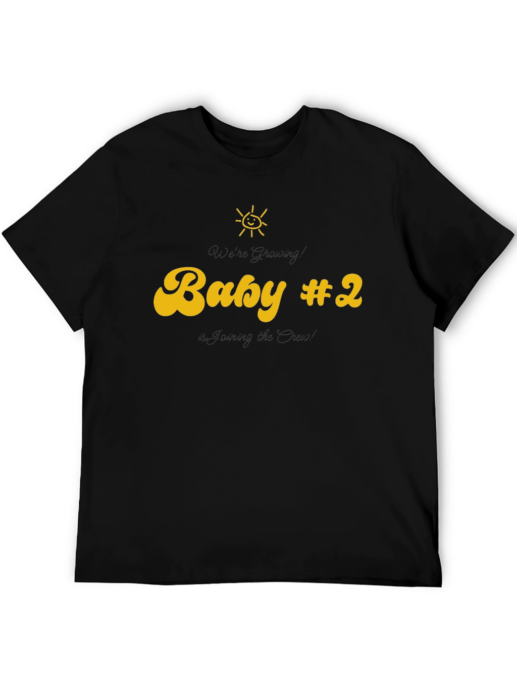 Baby #2 Announcement T-Shirt - Joining the Crew!