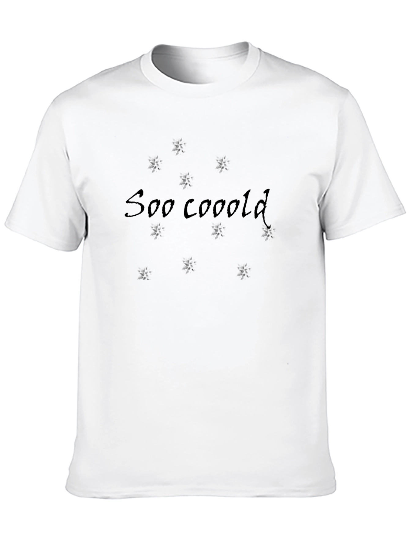 Soo Cooold Graphic Print Black Tee
