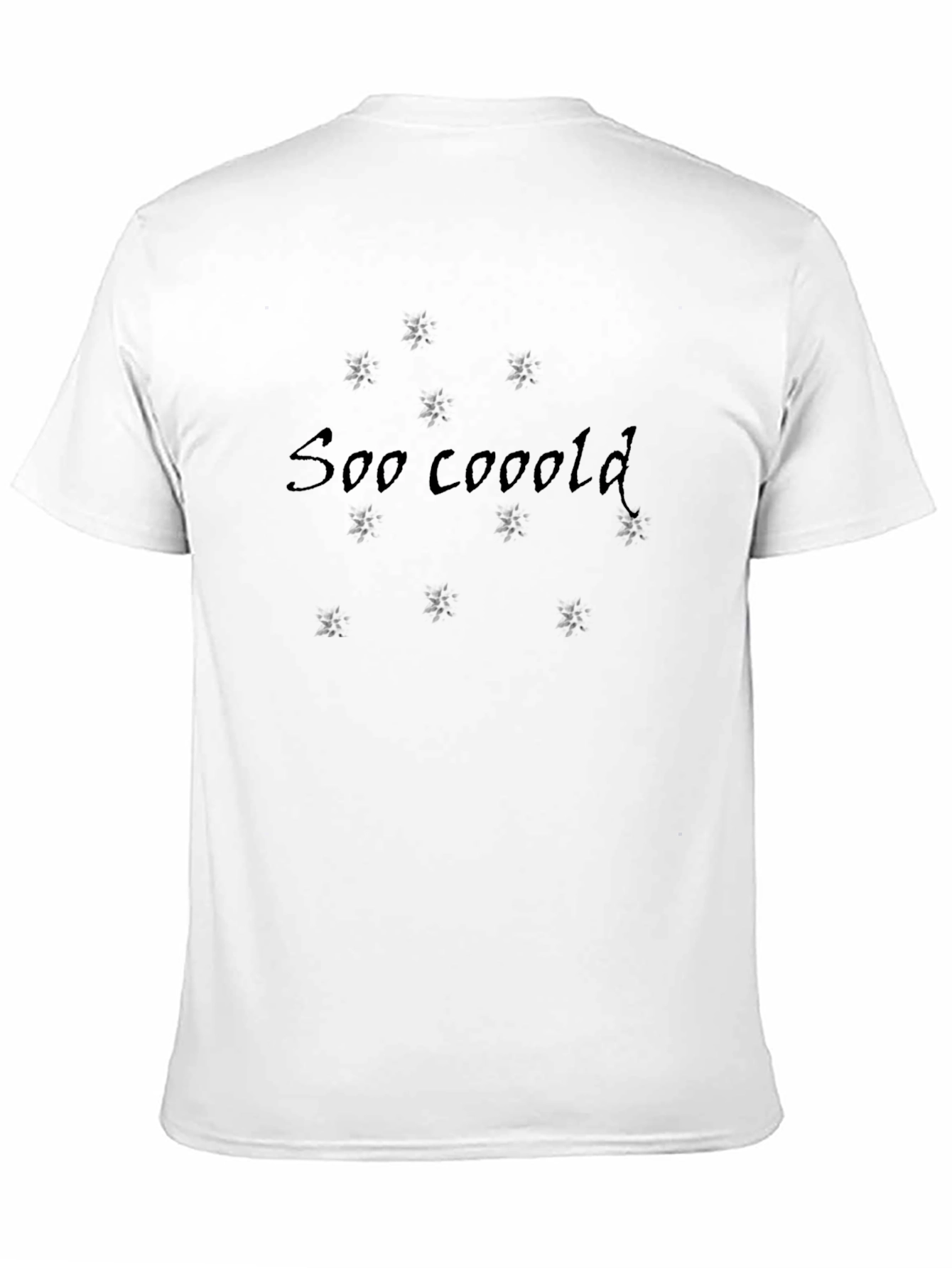 Soo Cooold Graphic Print Black Tee